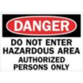 Hazardous Area Signs