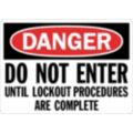 Confined Space Lockout Signs
