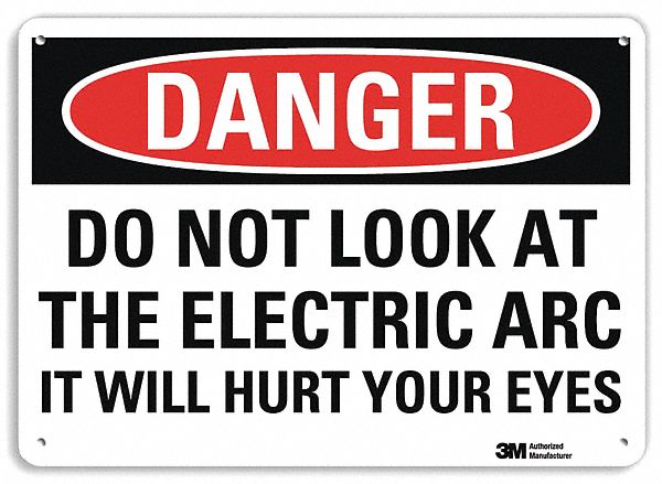 Danger Sign, 10 in x 14 in, Aluminum