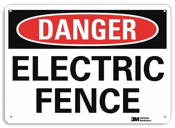 Danger Sign: Aluminum, Mounting Holes Sign Mounting, 10 in x 14 in Nominal Sign Size, 0.04 in Thick