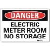 Danger: Electric Meter Room No Storage Signs