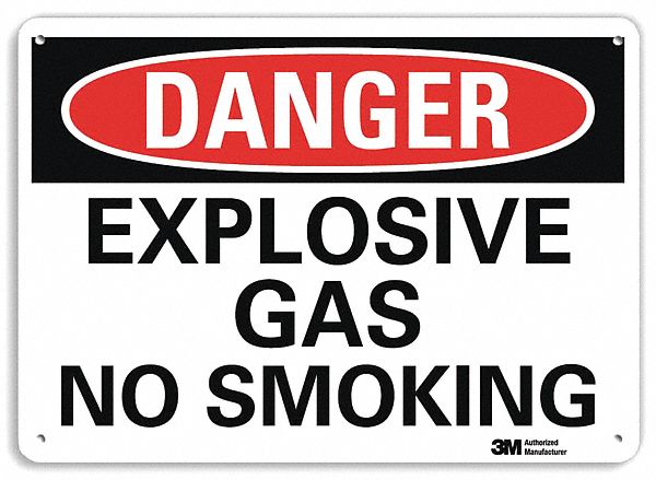 Danger Sign: Plastic, Mounting Holes Sign Mounting, 7 in x 10 in Nominal Sign Size, 0.055 in Thick
