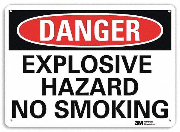 Danger Sign: Plastic, Mounting Holes Sign Mounting, 7 in x 10 in Nominal Sign Size, 0.055 in Thick