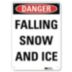 Danger: Falling Snow And Ice Signs