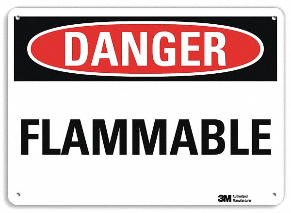 Danger Sign: Plastic, Mounting Holes Sign Mounting, 10 in x 14 in Nominal Sign Size, 0.055 in Thick