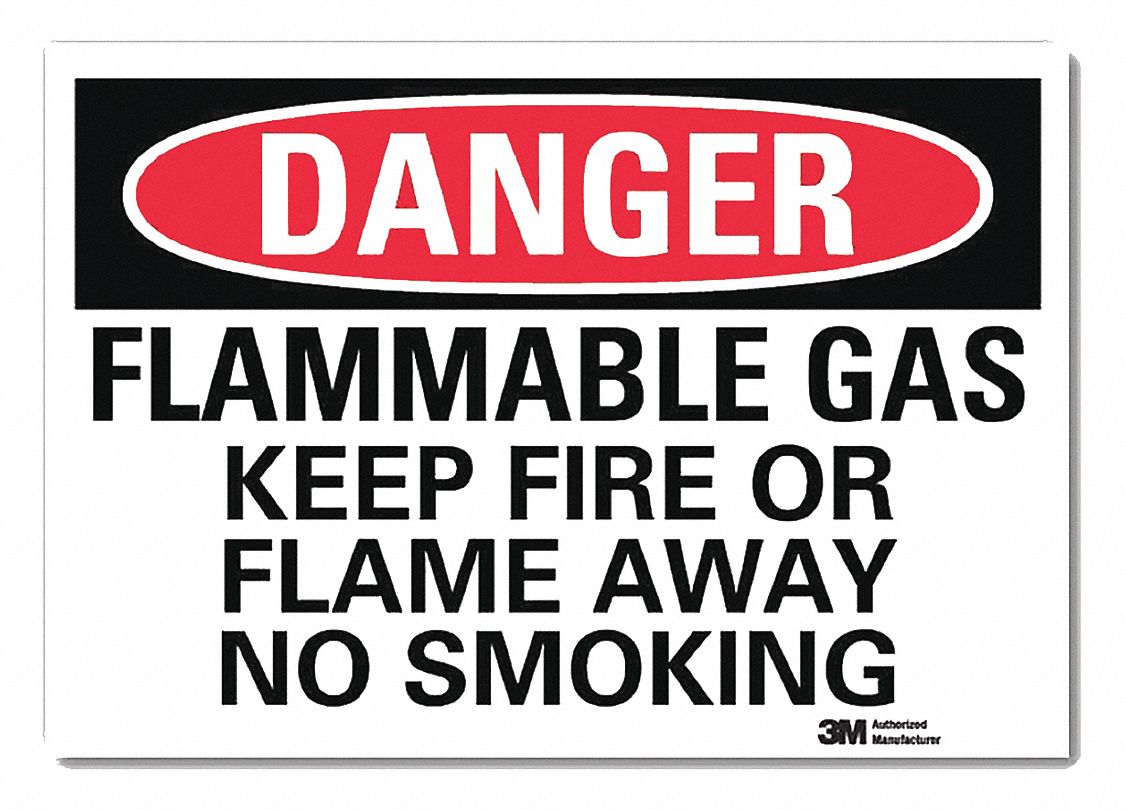 Danger Sign: Reflective Sheeting, Adhesive Sign Mounting, 10 in x 14 in Nominal Sign Size, Danger