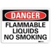 Danger: Flammable Liquids No Smoking Signs