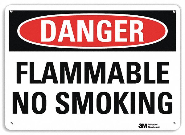Danger Sign: Plastic, Mounting Holes Sign Mounting, 7 in x 10 in Nominal Sign Size, 0.055 in Thick