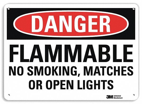 Danger Sign: Plastic, Mounting Holes Sign Mounting, 7 in x 10 in Nominal Sign Size, 0.055 in Thick