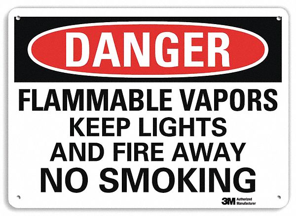 Danger Sign: Plastic, Mounting Holes Sign Mounting, 7 in x 10 in Nominal Sign Size, 0.055 in Thick