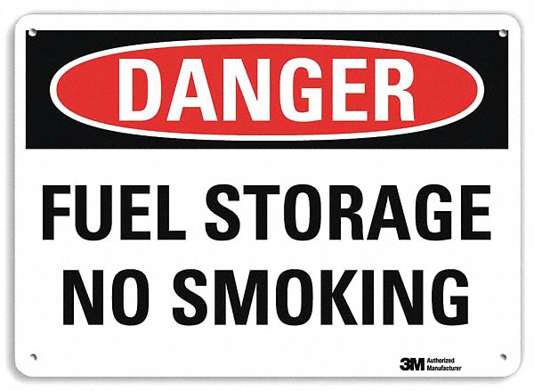 Danger Sign: Plastic, Mounting Holes Sign Mounting, 7 in x 10 in Nominal Sign Size, 0.055 in Thick