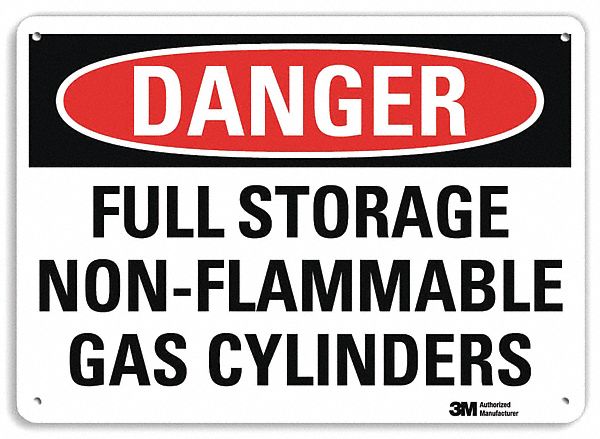 Danger Sign: Plastic, Mounting Holes Sign Mounting, 7 in x 10 in Nominal Sign Size, 0.055 in Thick
