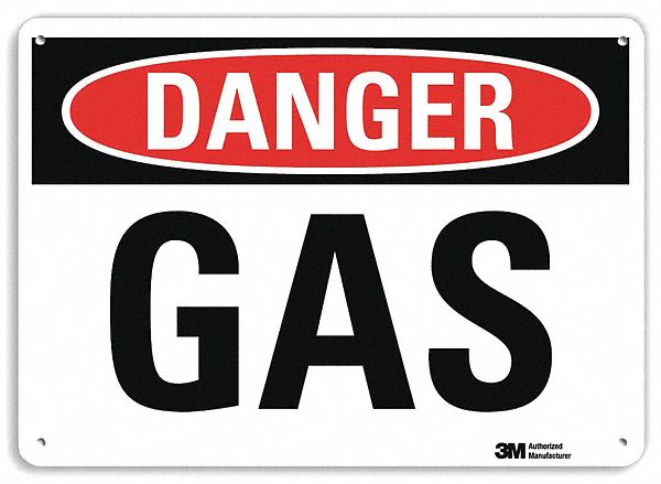 Danger Sign: Plastic, Mounting Holes Sign Mounting, 7 in x 10 in Nominal Sign Size, 0.055 in Thick