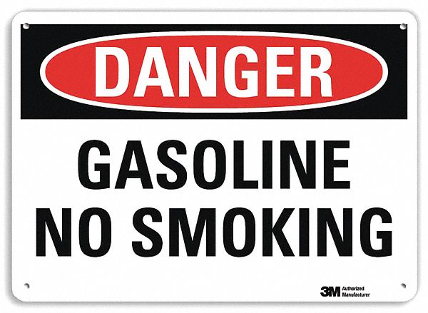 Danger Sign: Plastic, Mounting Holes Sign Mounting, 7 in x 10 in Nominal Sign Size, 0.055 in Thick