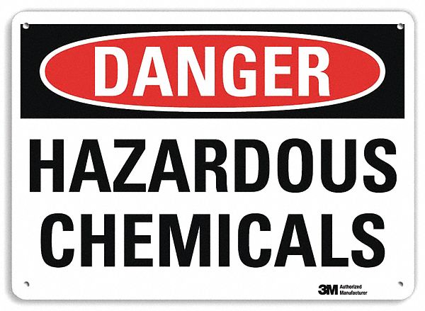 Danger Sign: Plastic, Mounting Holes Sign Mounting, 7 in x 10 in Nominal Sign Size, 0.055 in Thick