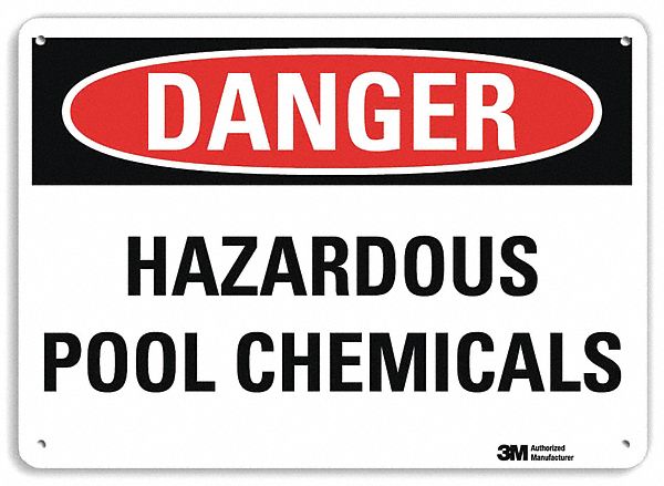 Danger Sign: Plastic, Mounting Holes Sign Mounting, 7 in x 10 in Nominal Sign Size, 0.055 in Thick