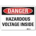 Danger: Hazardous Voltage Inside Signs