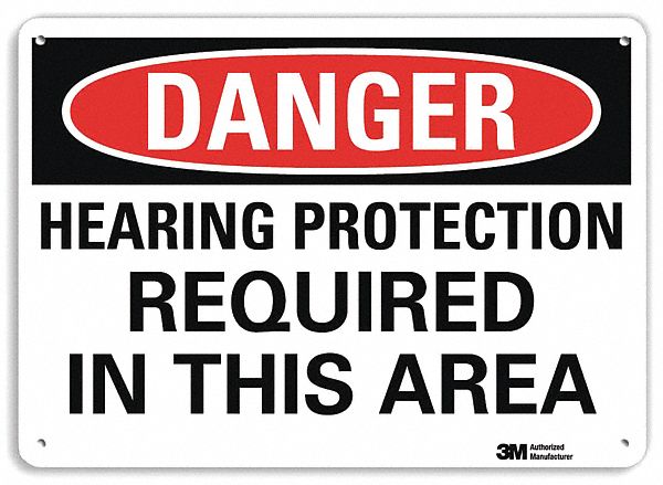 Danger Sign: Plastic, Mounting Holes Sign Mounting, 7 in x 10 in Nominal Sign Size, 0.055 in Thick