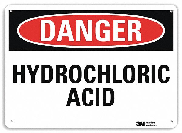 Danger Sign: Plastic, Mounting Holes Sign Mounting, 7 in x 10 in Nominal Sign Size, 0.055 in Thick