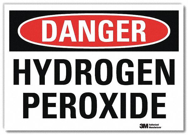 Danger Sign: Reflective Sheeting, Adhesive Sign Mounting, 7 in x 10 in Nominal Sign Size