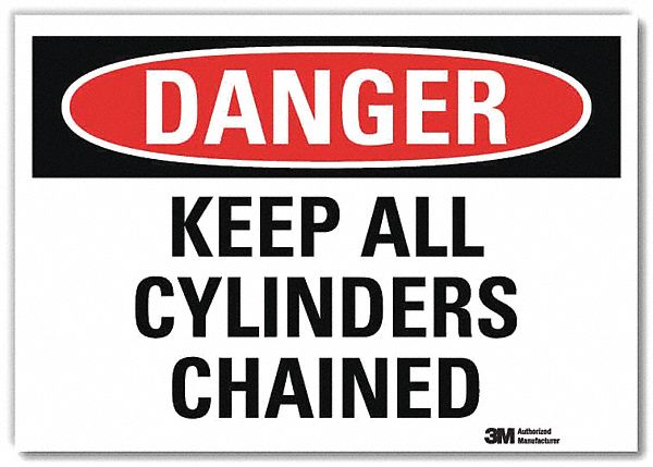 Danger Sign: Reflective Sheeting, Adhesive Sign Mounting, 7 in x 10 in Nominal Sign Size, Danger