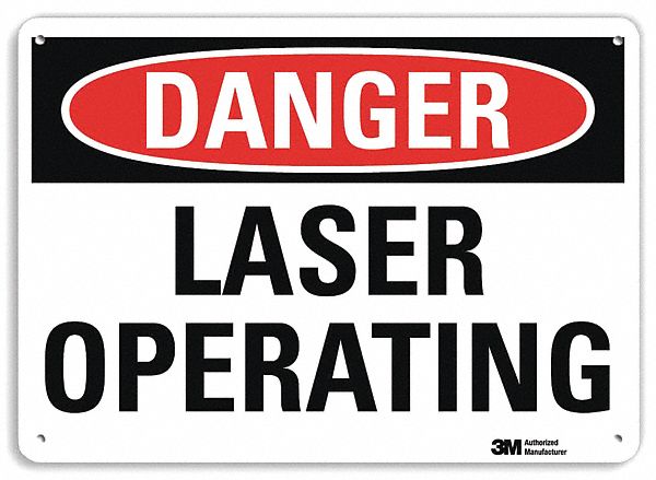 Danger Sign: Plastic, Mounting Holes Sign Mounting, 7 in x 10 in Nominal Sign Size, 0.055 in Thick