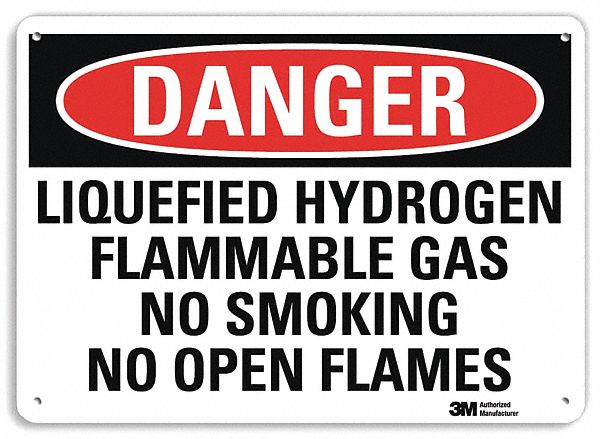 Danger Sign, 7 in x 10 in, Aluminum