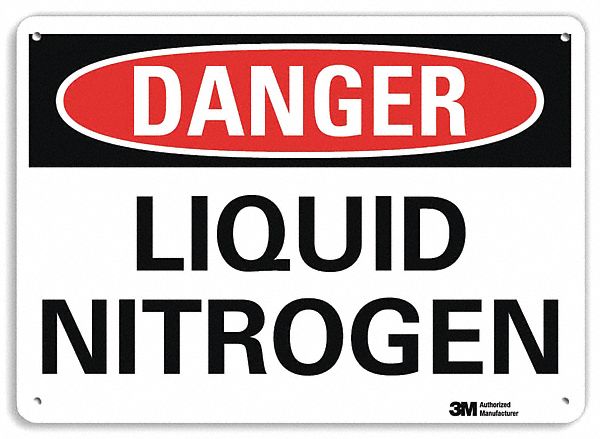 Danger Sign: Plastic, Mounting Holes Sign Mounting, 7 in x 10 in Nominal Sign Size, 0.055 in Thick
