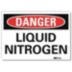 Danger: Liquid Nitrogen Signs