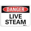 Danger: Live Steam Signs