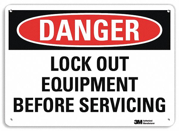 Danger Sign: Plastic, Mounting Holes Sign Mounting, 7 in x 10 in Nominal Sign Size, 0.055 in Thick