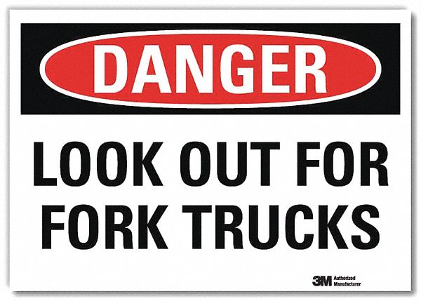 Danger Sign, 10 in x 14 in, Rflct Sheeting