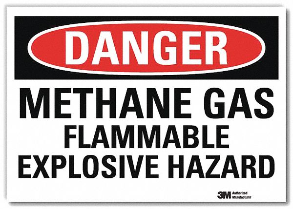 Danger Sign: Reflective Sheeting, Adhesive Sign Mounting, 7 in x 10 in Nominal Sign Size