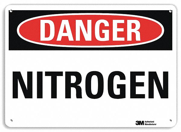 Danger Sign: Plastic, Mounting Holes Sign Mounting, 10 in x 14 in Nominal Sign Size, 0.055 in Thick