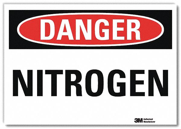 Danger Sign: Reflective Sheeting, Adhesive Sign Mounting, 7 in x 10 in Nominal Sign Size