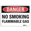 Danger: No Smoking Flammable Gas Signs