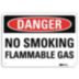 Danger: No Smoking Flammable Gas Signs