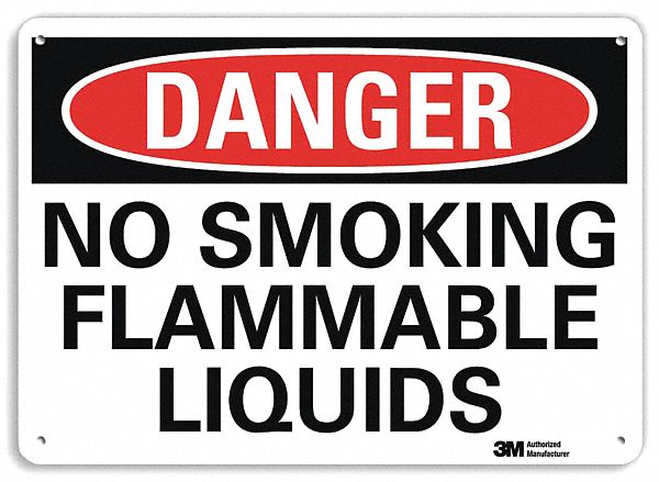 Danger Sign: Plastic, Mounting Holes Sign Mounting, 7 in x 10 in Nominal Sign Size, 0.055 in Thick