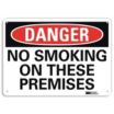 Danger: No Smoking On These Premises Signs