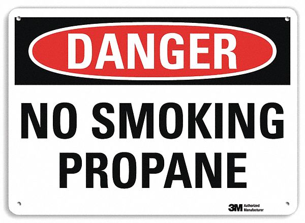 Danger Sign: Plastic, Mounting Holes Sign Mounting, 7 in x 10 in Nominal Sign Size, 0.055 in Thick