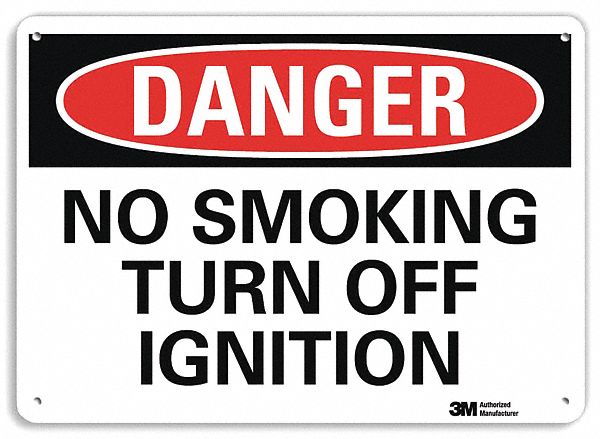 Danger Sign: Plastic, Mounting Holes Sign Mounting, 7 in x 10 in Nominal Sign Size, 0.055 in Thick