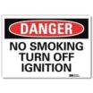Danger: No Smoking Turn Off Ignition Signs