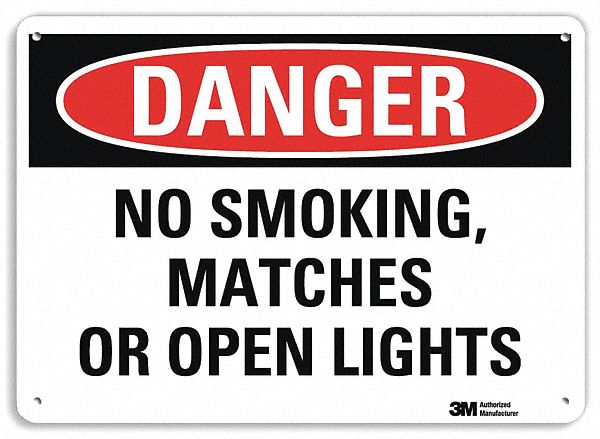 Danger Sign: Plastic, Mounting Holes Sign Mounting, 7 in x 10 in Nominal Sign Size, 0.055 in Thick