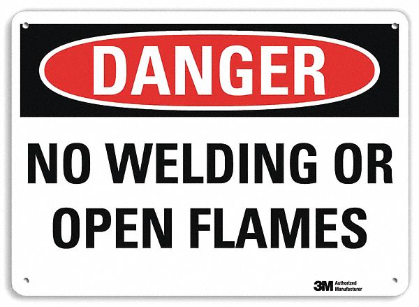 Danger Sign: Plastic, Mounting Holes Sign Mounting, 7 in x 10 in Nominal Sign Size, 0.055 in Thick