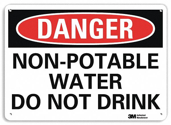 Danger Sign: Plastic, Mounting Holes Sign Mounting, 7 in x 10 in Nominal Sign Size, 0.055 in Thick