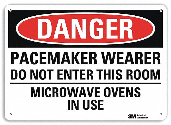 Danger Sign, 10 in x 14 in, Aluminum
