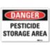 Danger: Pesticide Storage Area Signs