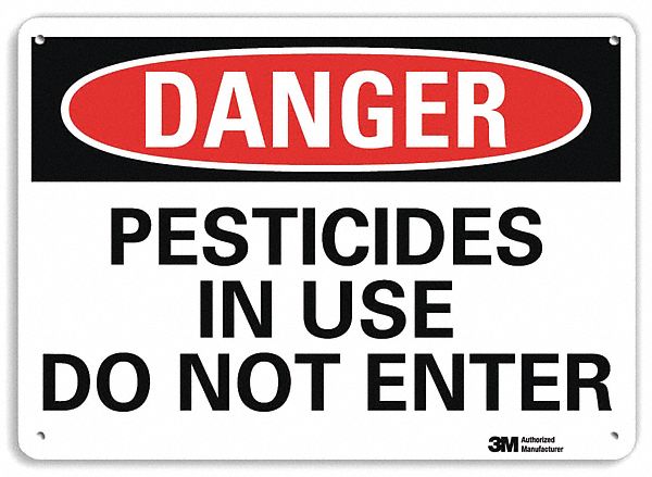 Danger Sign: Plastic, Mounting Holes Sign Mounting, 7 in x 10 in Nominal Sign Size, 0.055 in Thick