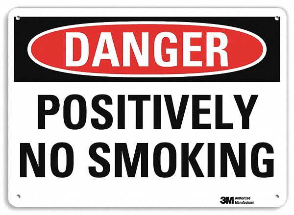 Danger Sign: Plastic, Mounting Holes Sign Mounting, 7 in x 10 in Nominal Sign Size, 0.055 in Thick