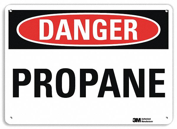 Danger Sign: Plastic, Mounting Holes Sign Mounting, 10 in x 14 in Nominal Sign Size, 0.055 in Thick